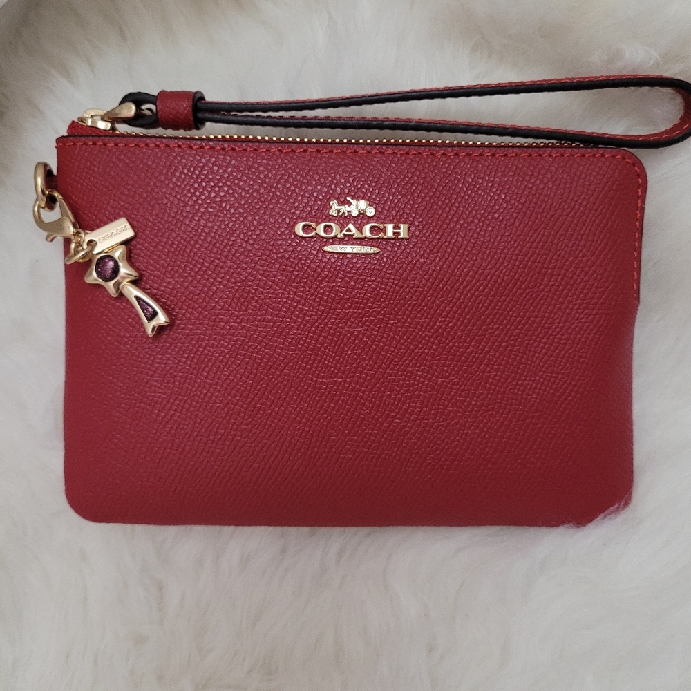 Coach Wristlet with Star Charm